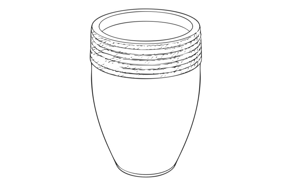 Hampi Planter technical drawing