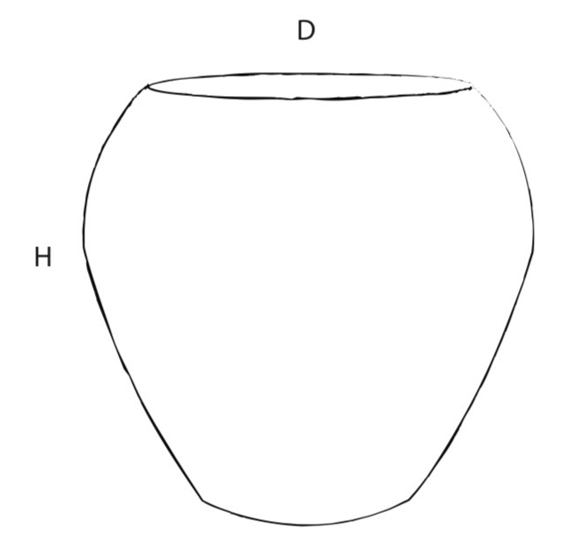 Kothi Planter technical drawing